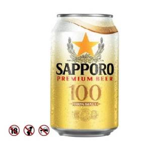 Sapporo premium Beer 100 Can (330ml)